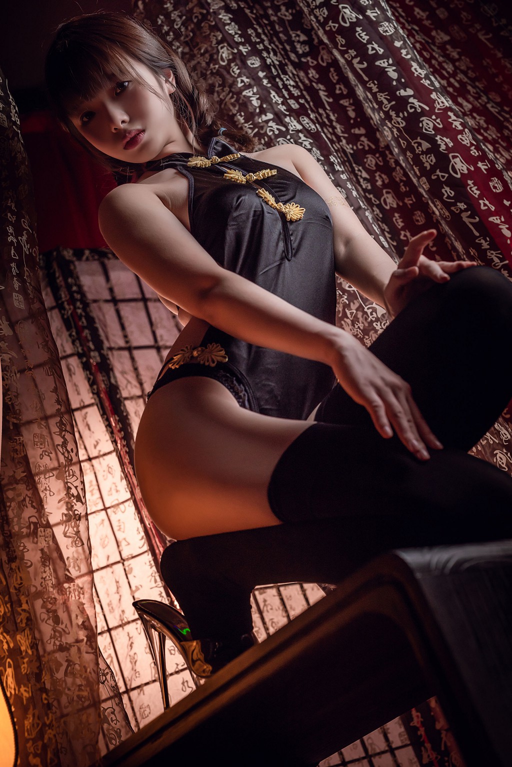 Vân Muội 《Yếm Lụa Đen》 [COSPLAY Phúc Lợi] Tập ảnh [12P