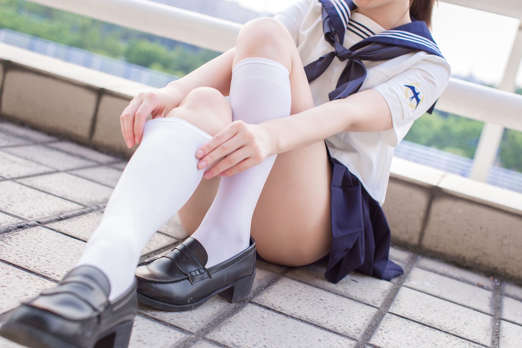 COSER雯妹《JK+白絲+死庫水》 [COSPLAY福利] 寫真集[20P