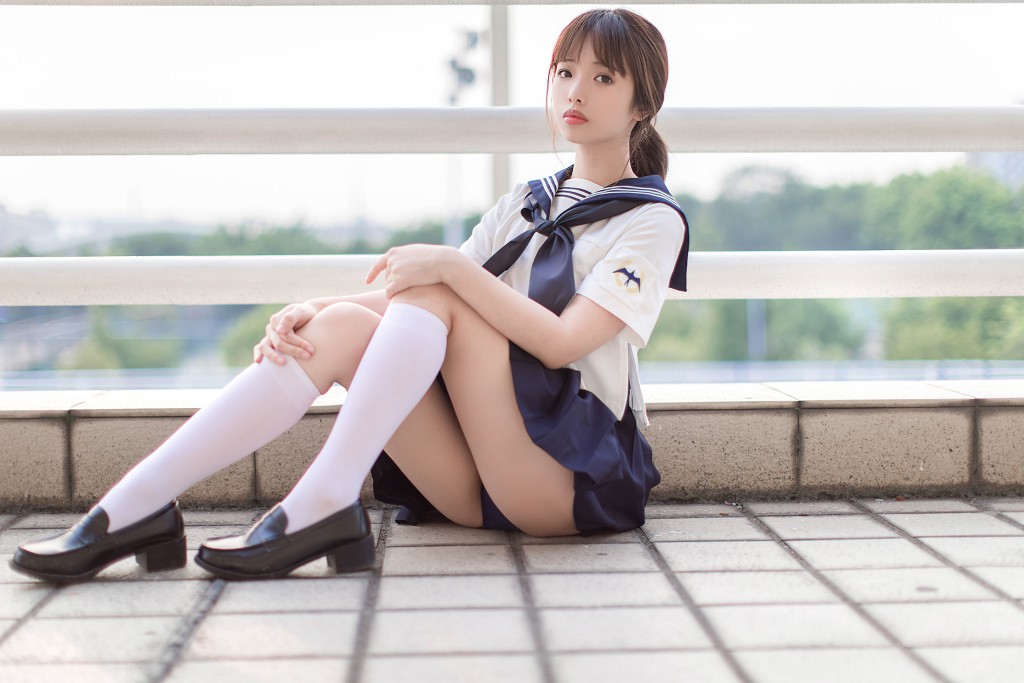COSER雯妹《JK+白絲+死庫水》 [COSPLAY福利] 寫真集[20P