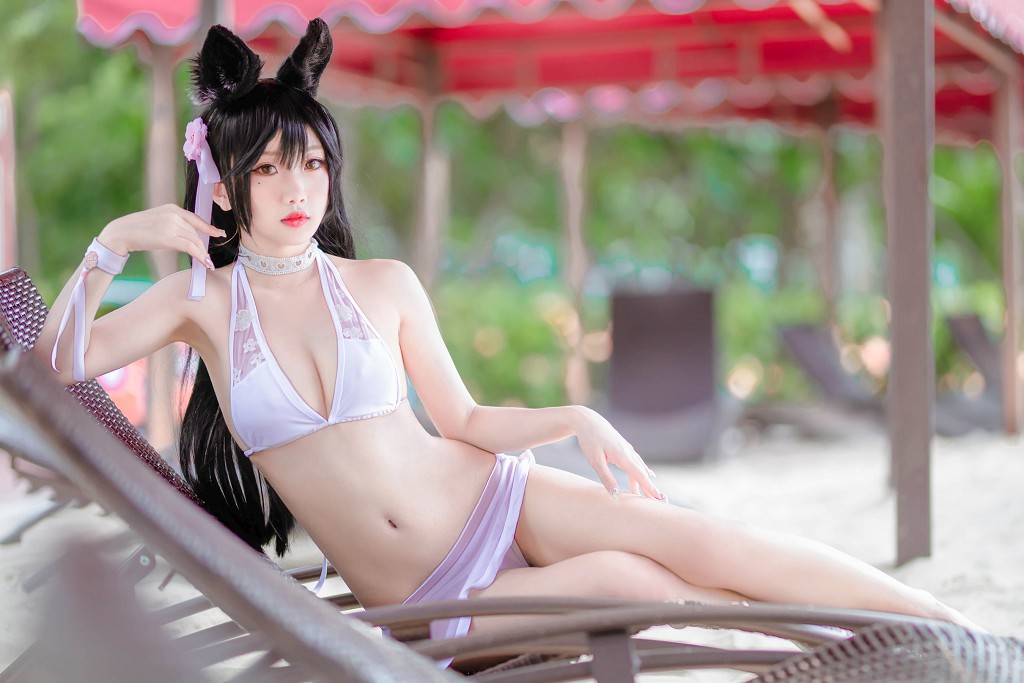 กี๋ชู่ย่าว อยู่หรือไม่ w 《ชุดว่ายน้ำแมวหญิงถ่ายนอกสถานที่》 [COSPLAY ฟู๋ลี่] หนังสือภาพ [17P