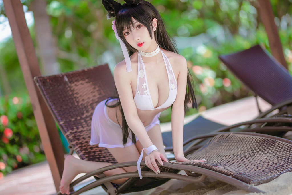 กี๋ชู่ย่าว อยู่หรือไม่ w 《ชุดว่ายน้ำแมวหญิงถ่ายนอกสถานที่》 [COSPLAY ฟู๋ลี่] หนังสือภาพ [17P