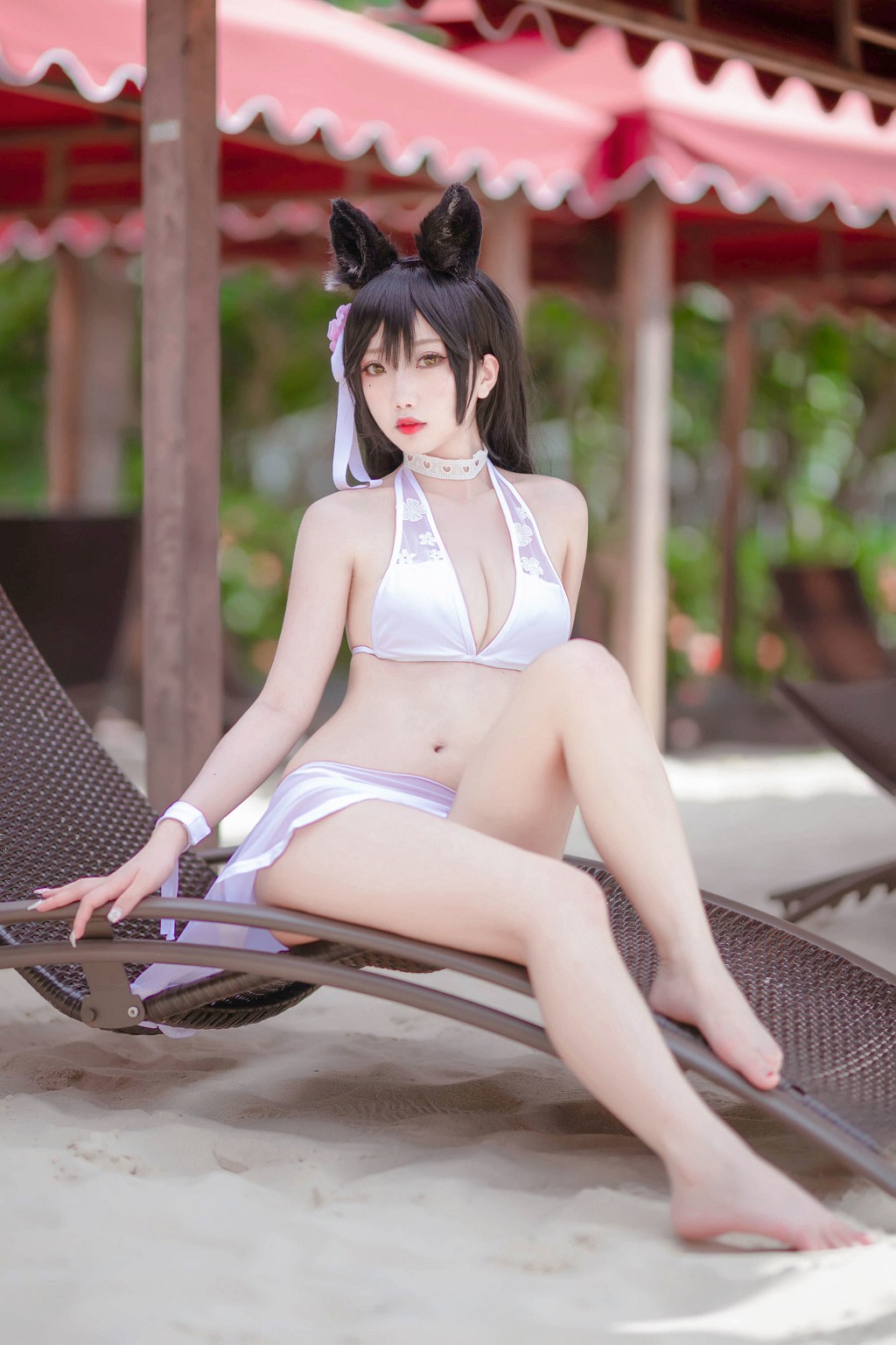 กี๋ชู่ย่าว อยู่หรือไม่ w 《ชุดว่ายน้ำแมวหญิงถ่ายนอกสถานที่》 [COSPLAY ฟู๋ลี่] หนังสือภาพ [17P