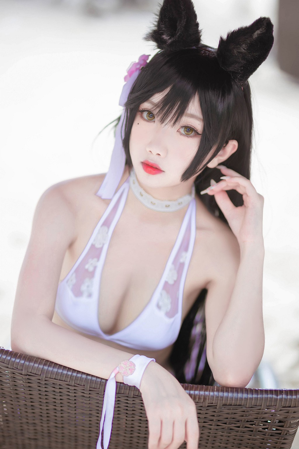 กี๋ชู่ย่าว อยู่หรือไม่ w 《ชุดว่ายน้ำแมวหญิงถ่ายนอกสถานที่》 [COSPLAY ฟู๋ลี่] หนังสือภาพ [17P