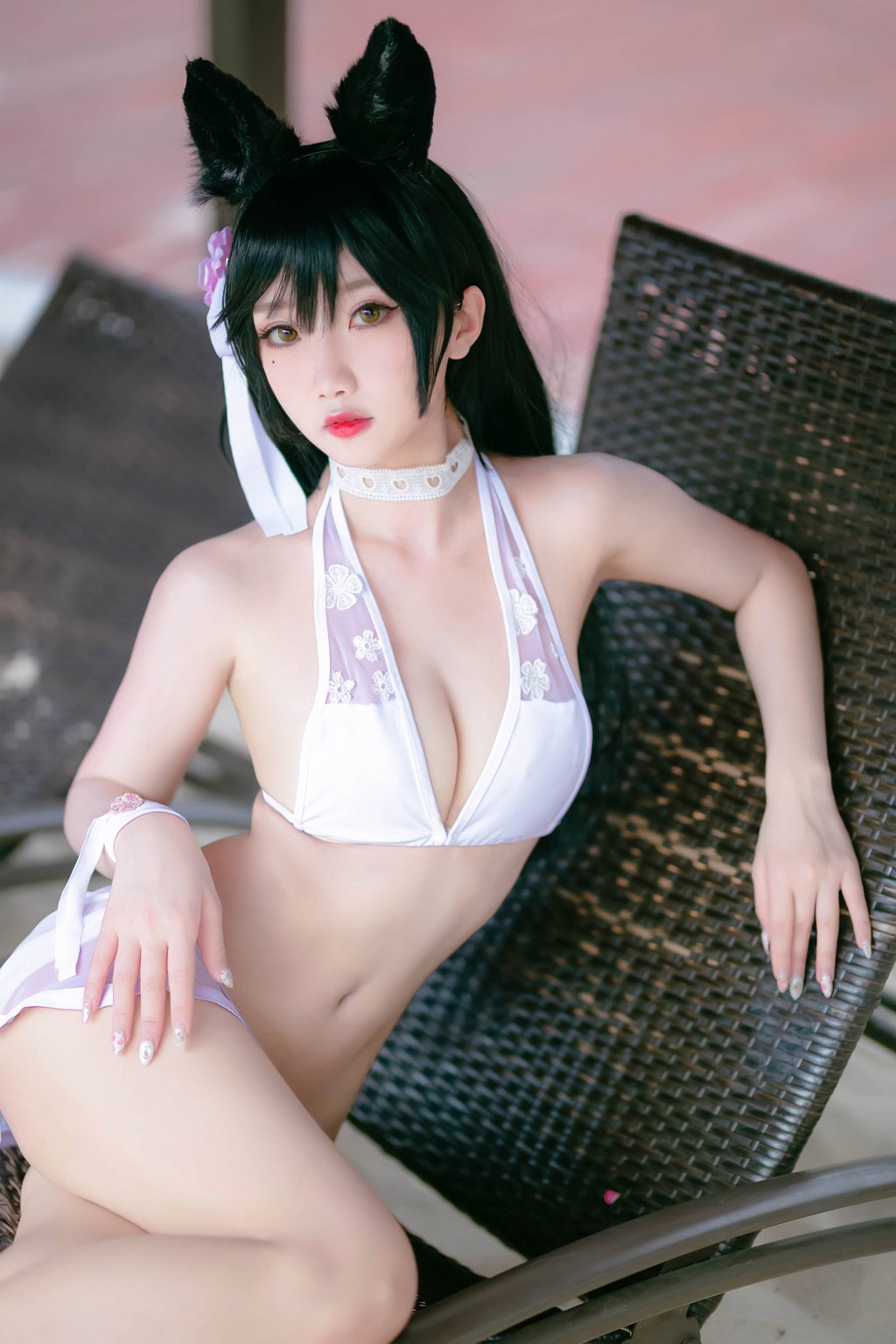 กี๋ชู่ย่าว อยู่หรือไม่ w 《ชุดว่ายน้ำแมวหญิงถ่ายนอกสถานที่》 [COSPLAY ฟู๋ลี่] หนังสือภาพ [17P
