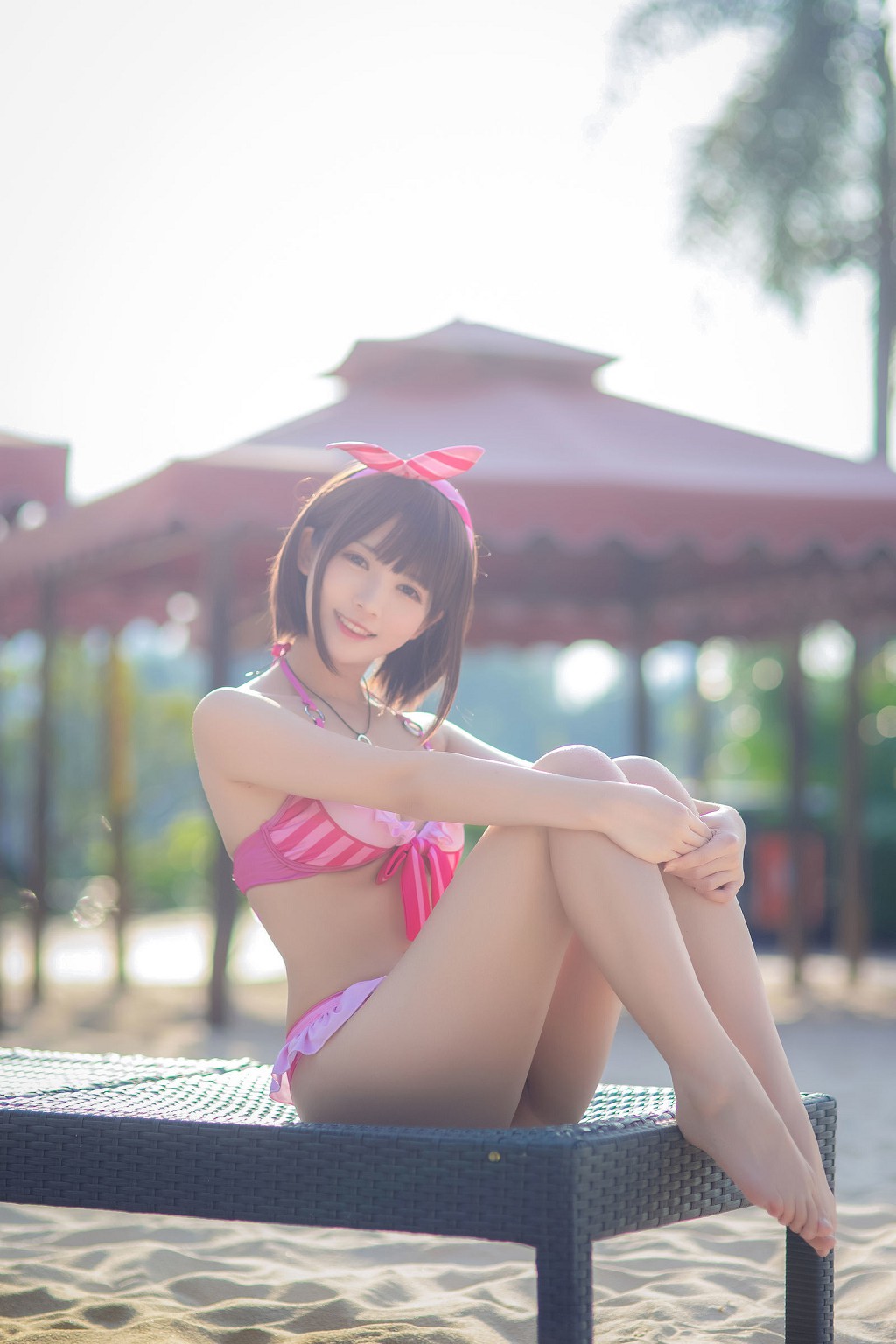 อึนยฺวเฟยเออะ《กาโตะ เมกุมิ ชุดว่ายน้ำสีชมพู》 [COSPLAY สาวสวย] หนังสือภาพ[20P