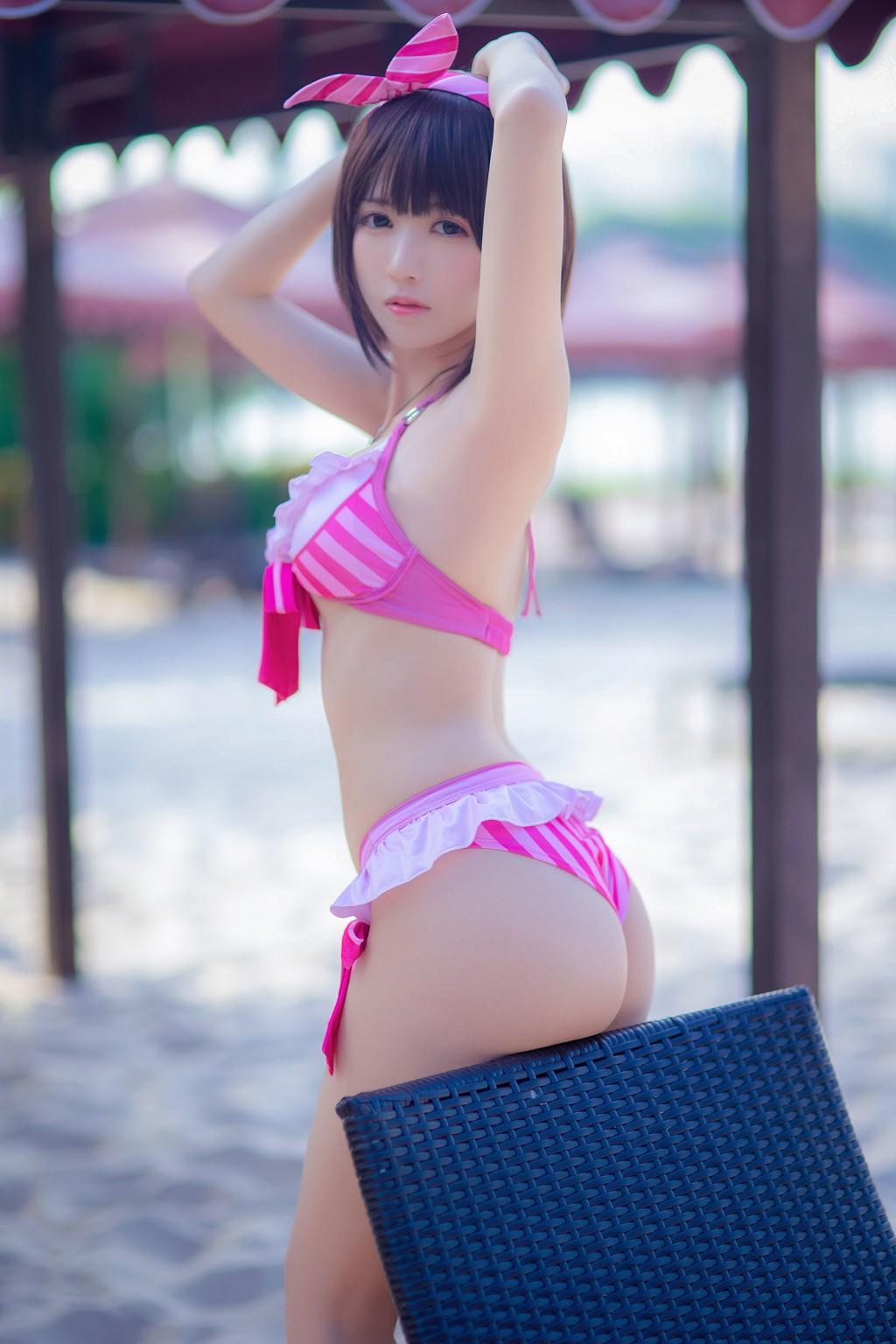 อึนยฺวเฟยเออะ《กาโตะ เมกุมิ ชุดว่ายน้ำสีชมพู》 [COSPLAY สาวสวย] หนังสือภาพ[20P