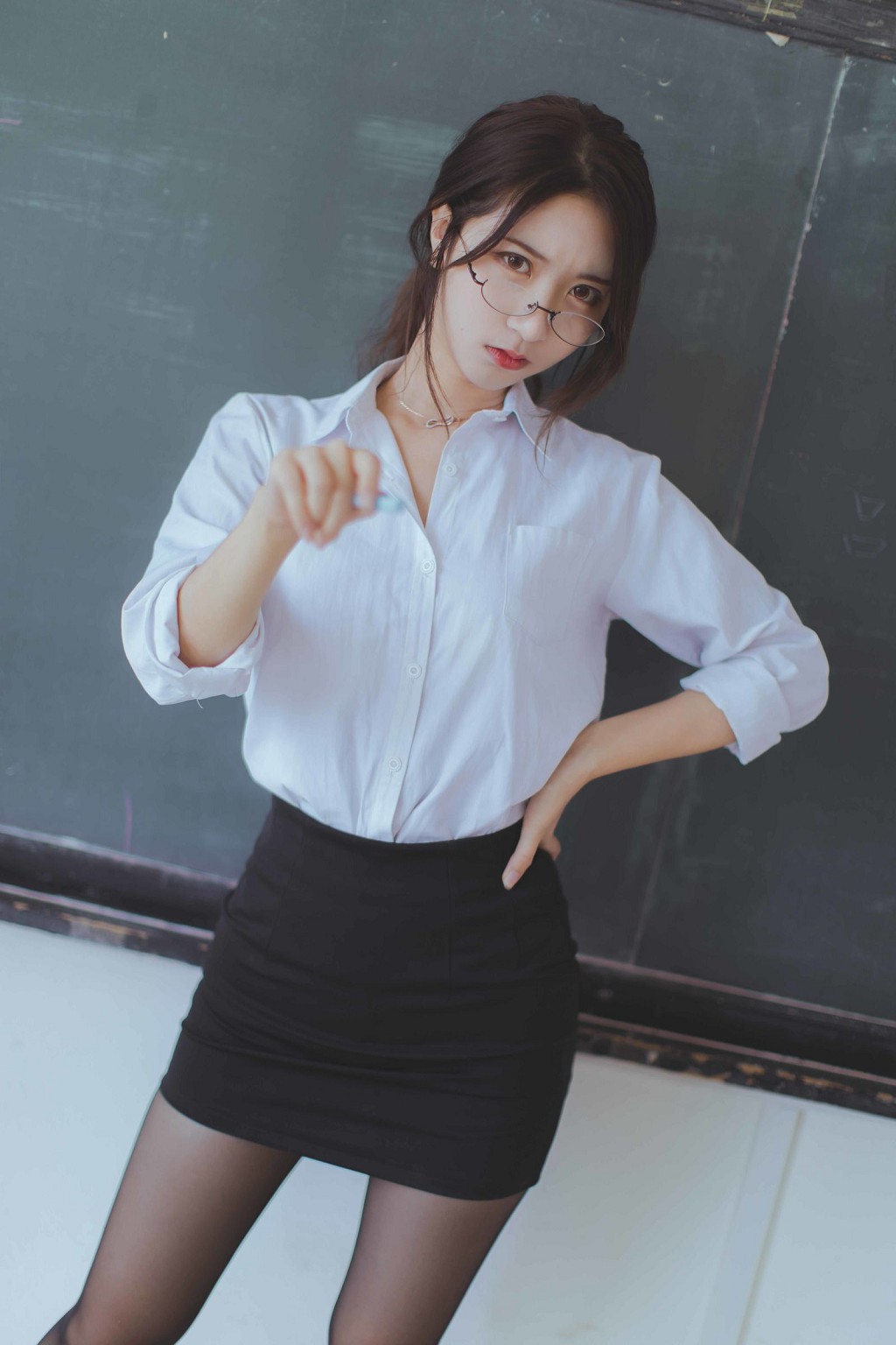 คอเซอร์ เฮย์ชวน 《ครูถุงน่องดำ》 [คอสเพลย์ สวัสดิการ] หนังสือภาพ [43P