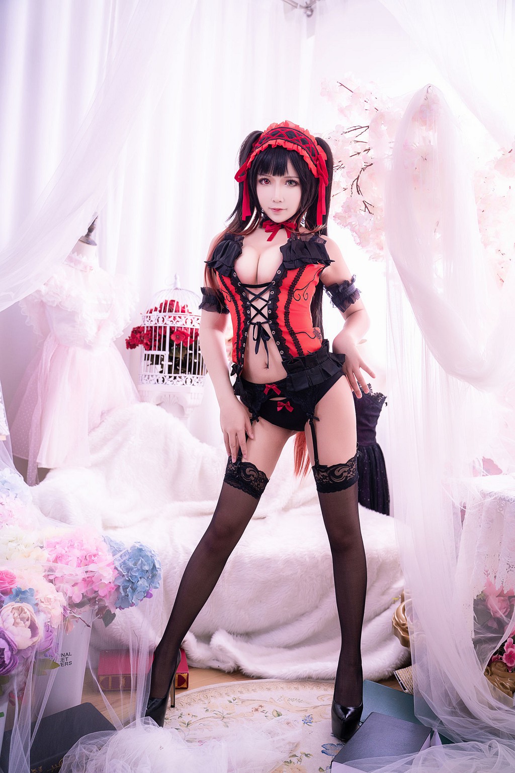 포조 모자 aa 《광삼 흑색 레이스》 [COSPLAY 미녀] 사진집[38P