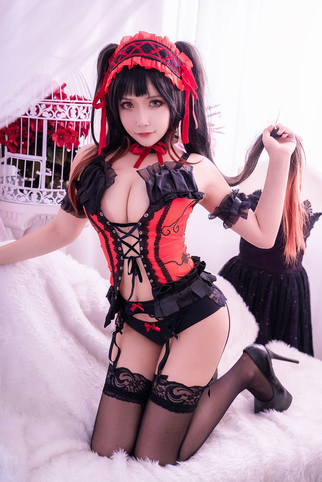 포조 모자 aa 《광삼 흑색 레이스》 [COSPLAY 미녀] 사진집[38P