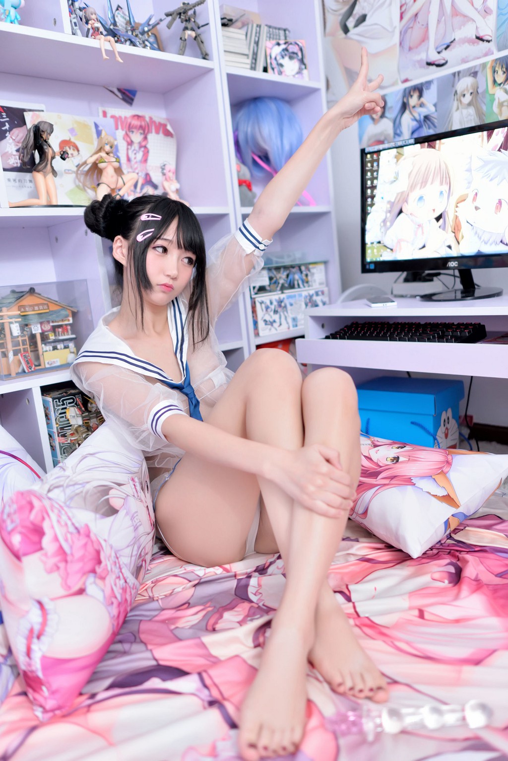 나게사 마물녀 《투시 세일러복 + T팬티》 [COSPLAY 혜택] 사진집 [35P