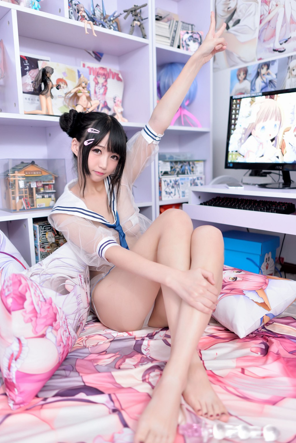 나게사 마물녀 《투시 세일러복 + T팬티》 [COSPLAY 혜택] 사진집 [35P