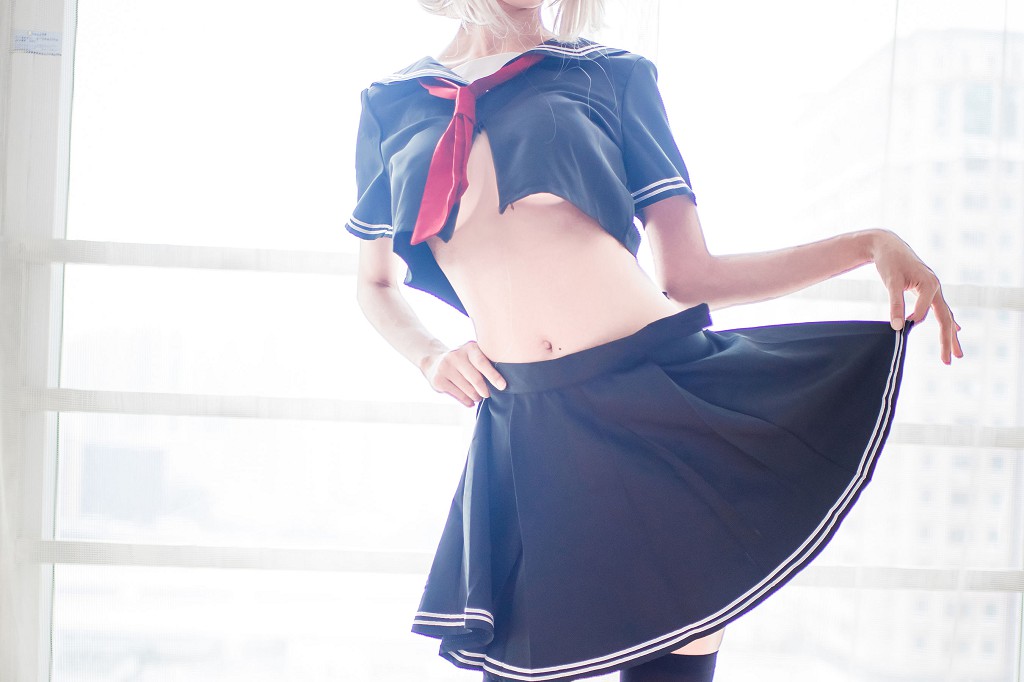 人气COSER木绵绵OwO《贞德（黑）》 [Cosplay福利] 写真集[23P]
