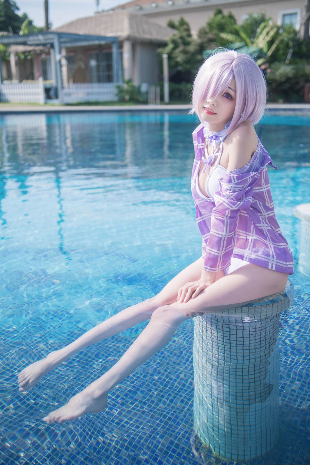 你的负卿 《玛修泳装爱宕窗台》 [Cosplay福利] 写真集[44P]