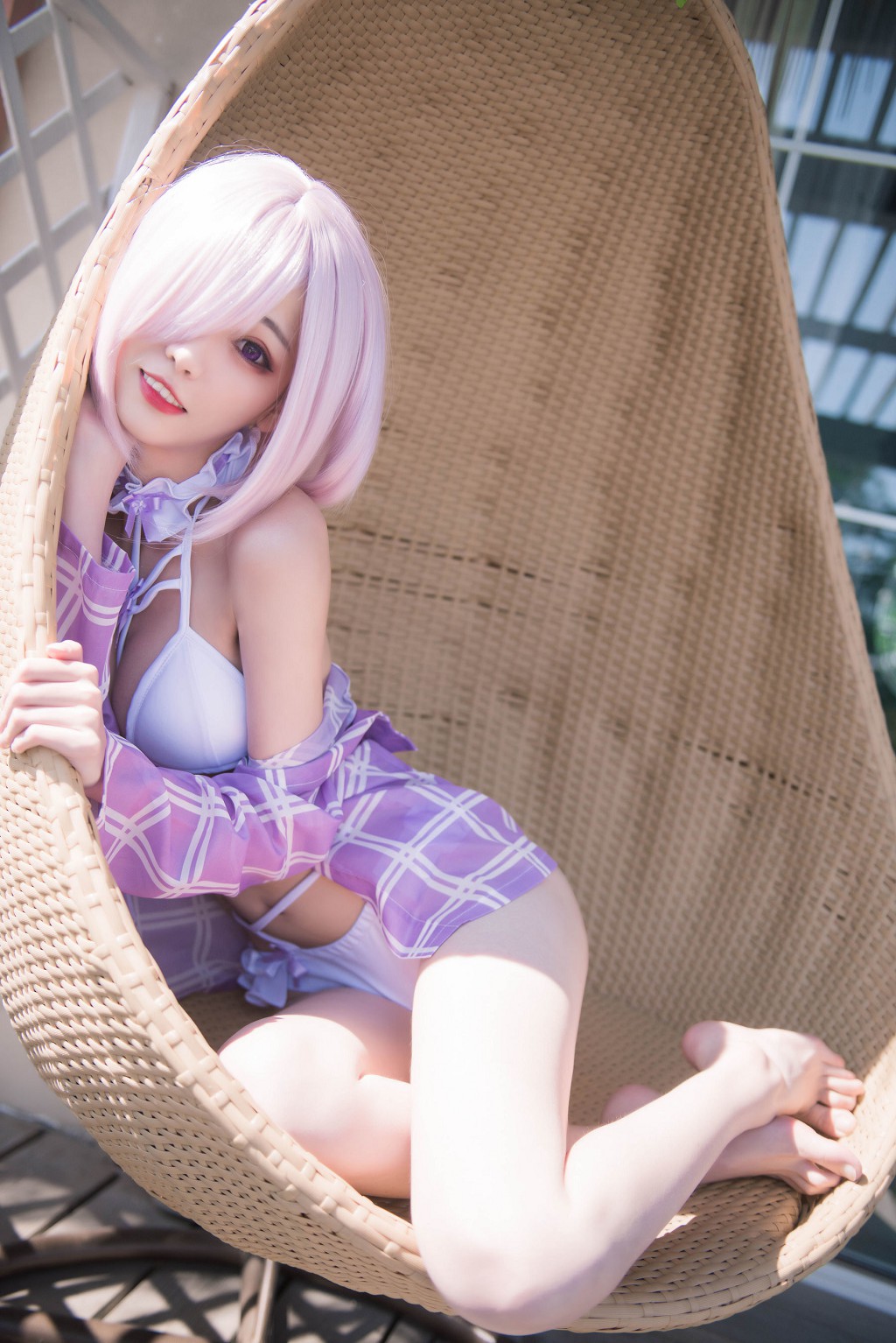 你的负卿 《玛修泳装爱宕窗台》 [Cosplay福利] 写真集[44P]
