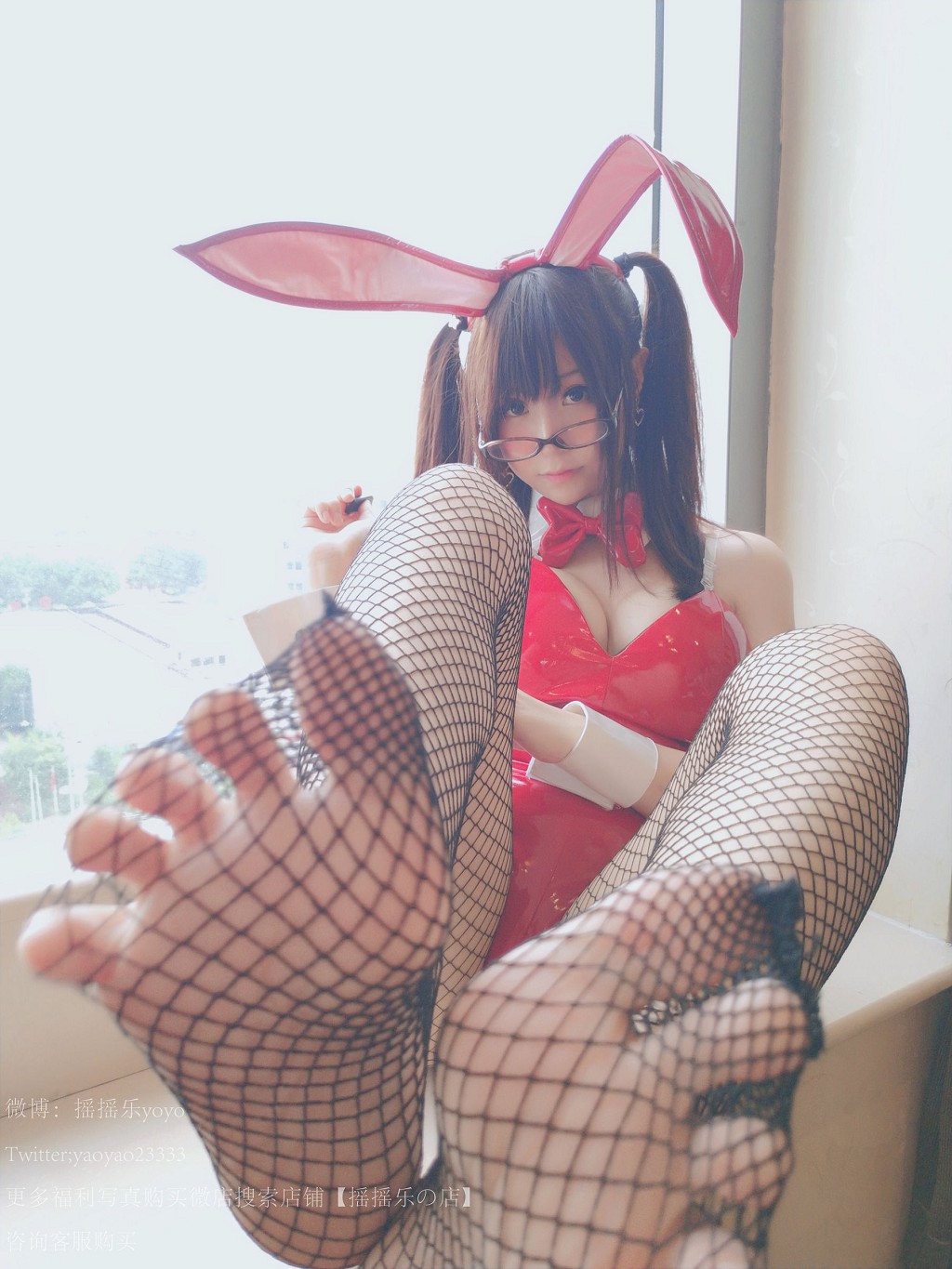 摇摇乐yoyo《兔女郎黑网袜》 [Cosplay美女] 写真集[120P]