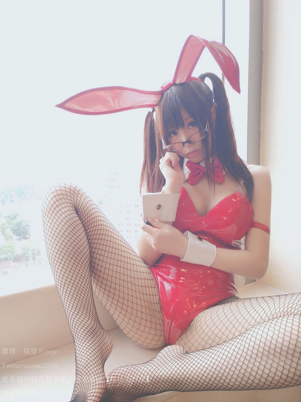摇摇乐yoyo《兔女郎黑网袜》 [Cosplay美女] 写真集[120P]