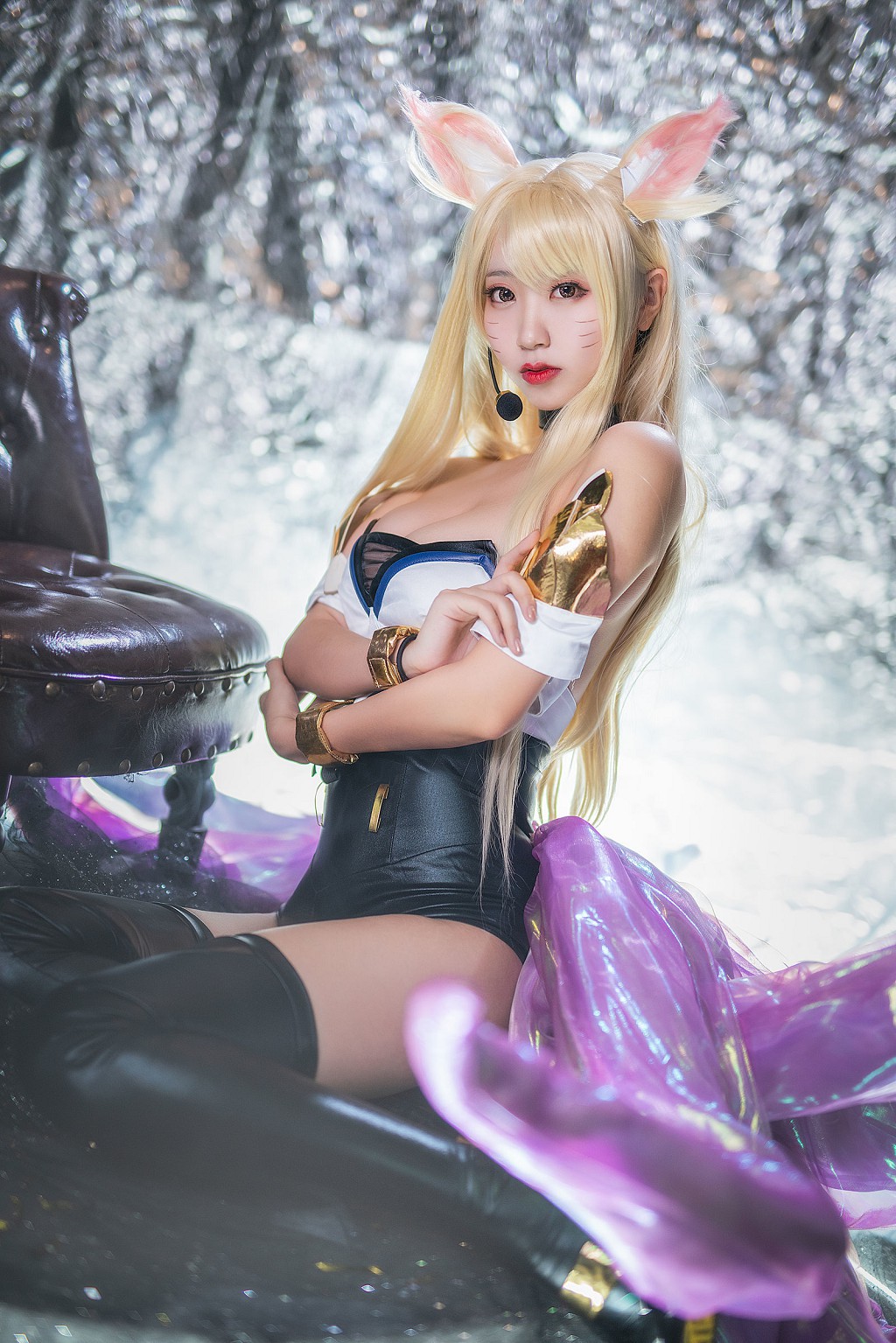 COSER Hắc Xuyên 《A Lì KDA》 [Cosplay Thiếu Nữ] Tập Ảnh [21P