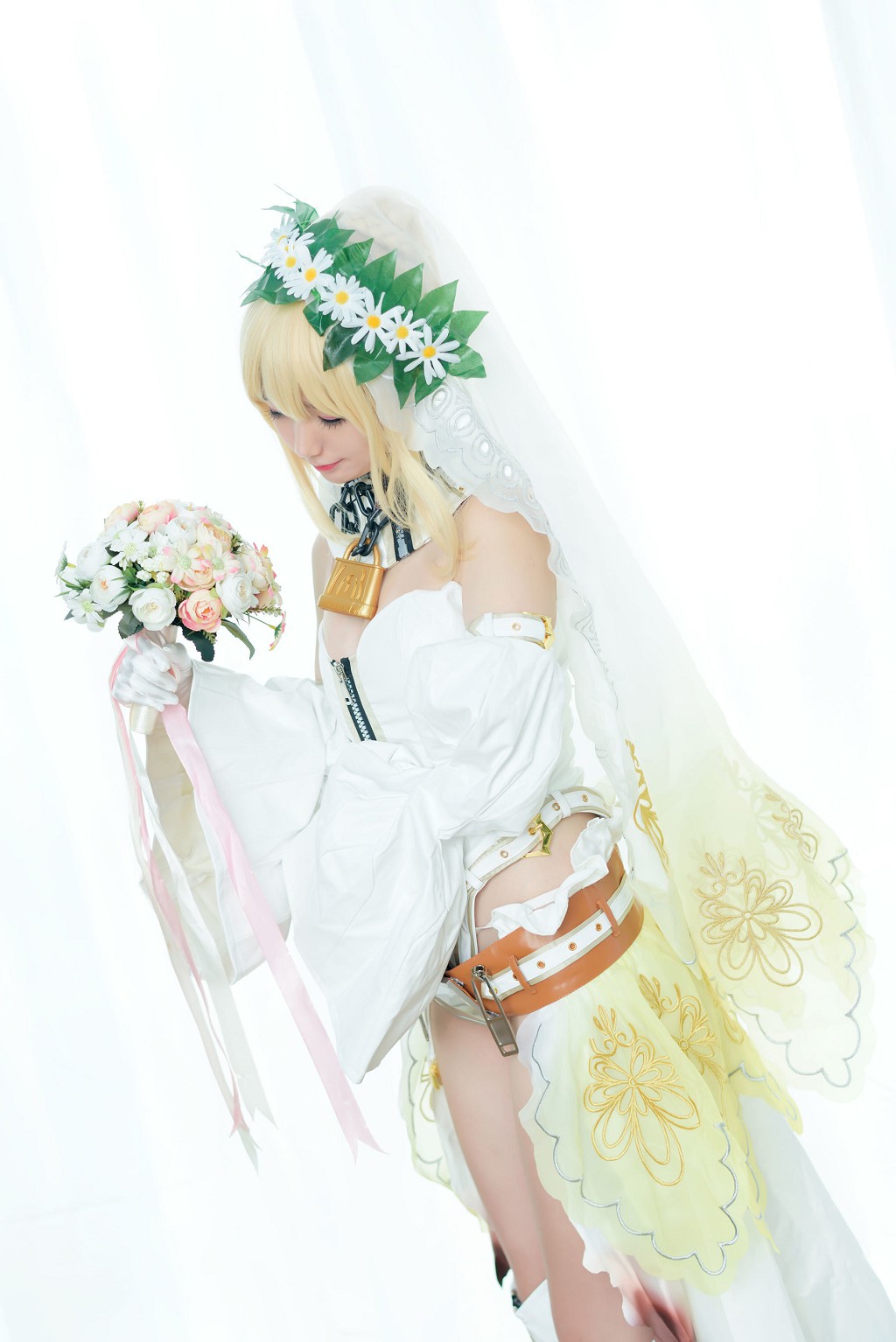 나게사 마물녀 《백의 기사》 [코스프레 미녀] 사진집[45P