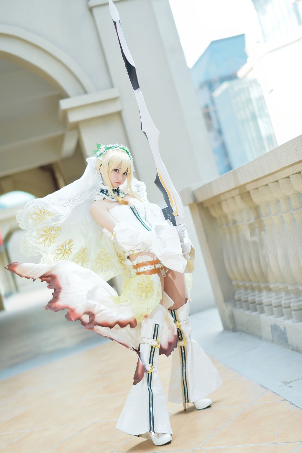 นาเกษา หญิงปีศาจ 《อัศวินชุดขาว》 [Cosplay สาวสวย] หนังสือภาพ [45P
