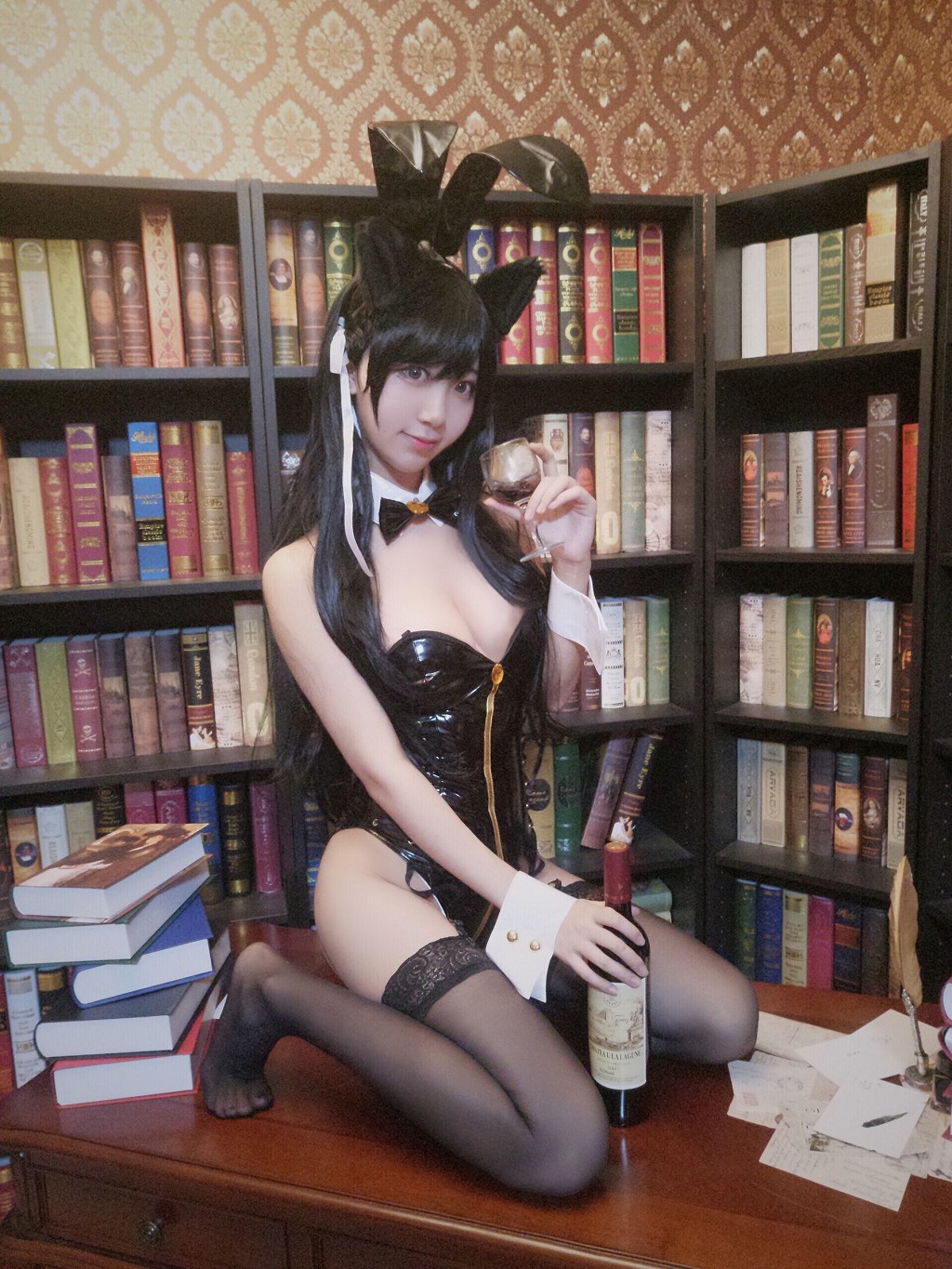 COSER 흑천 《아이탕 토끼 여인 작은 악마 치파오》 [코스플레이 소녀] 사진집 [36P