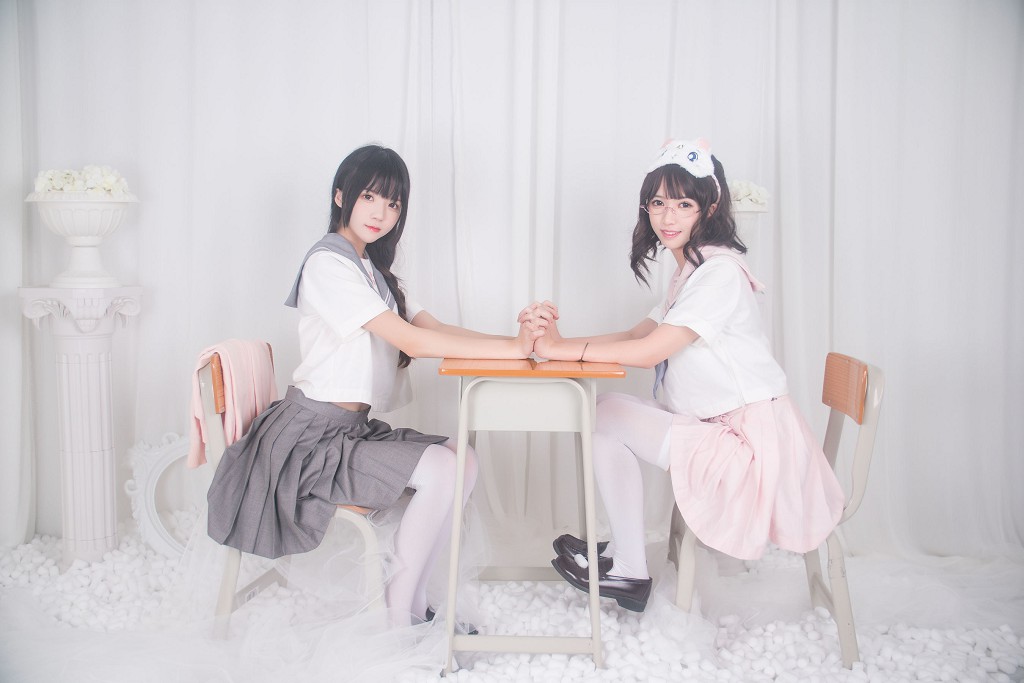 ​桜桃喵&鳗鱼霏子《百合》》 [萝莉COS] 写真集[20P]