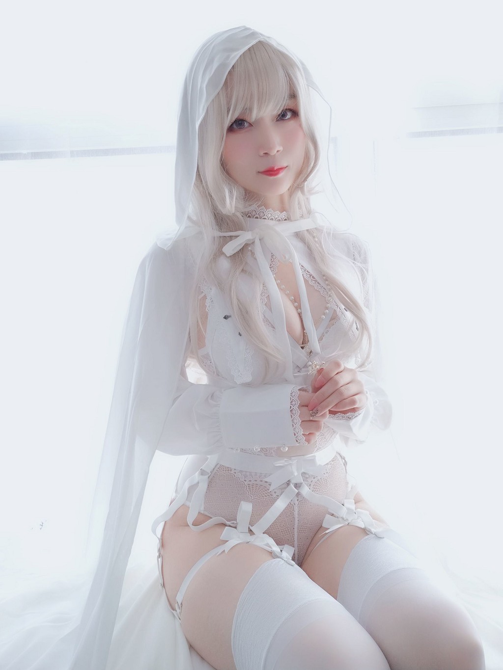 COSER Bạch Ngân 81: Thánh Nữ Thuần Bạch [Cosplay Thiếu Nữ] Tập ảnh [56P