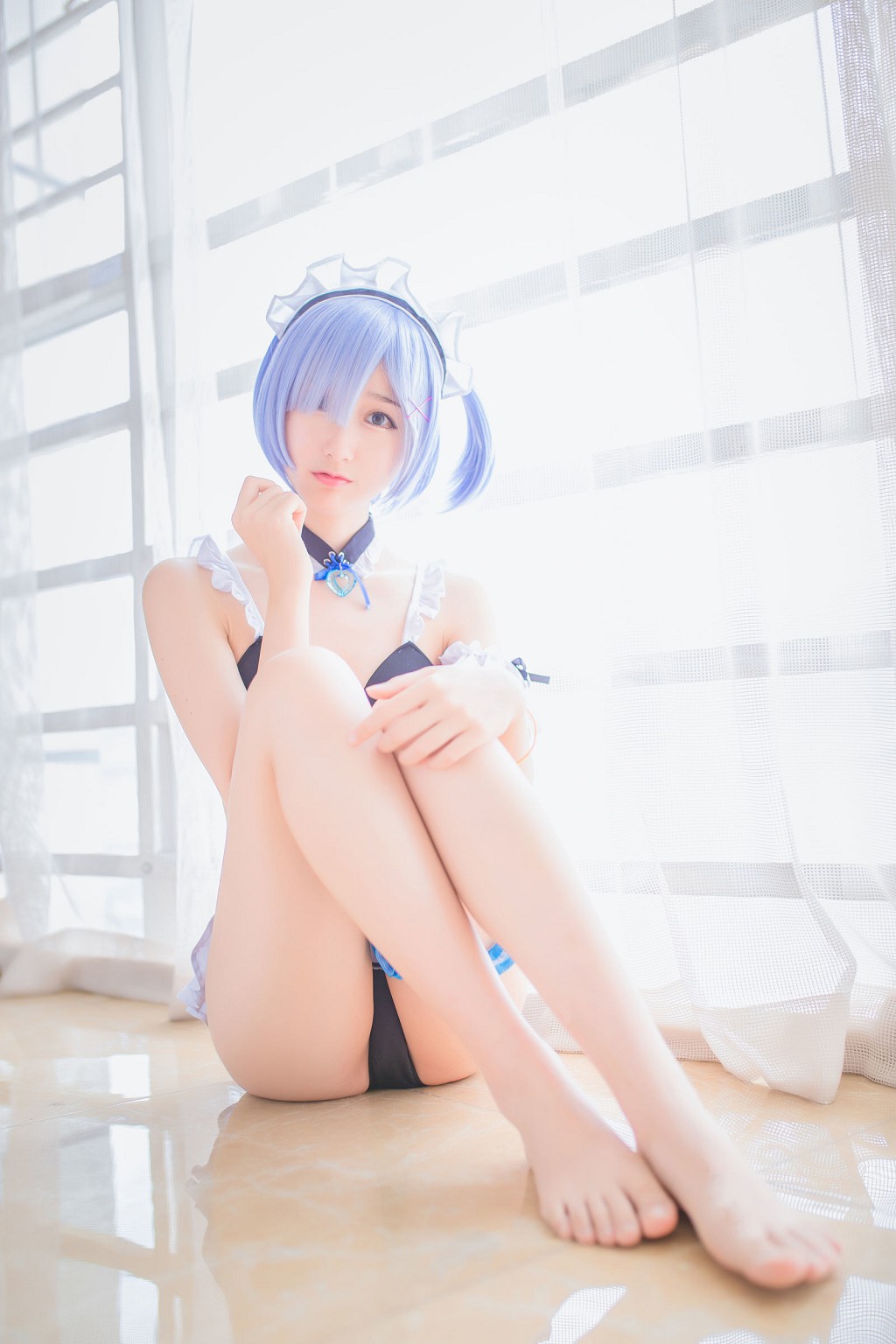 木绵绵OwO《蕾姆泳装+兔女郎》 [COSER美女] 写真集[30P]