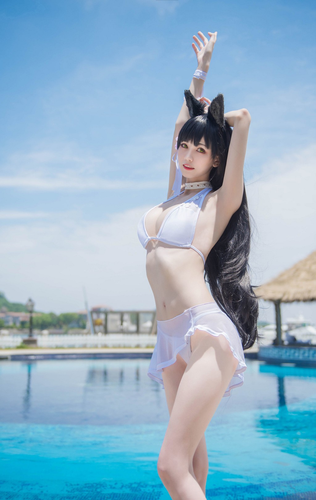 COSER你的负卿《爱宕泳装穹妹兔女郎》 [Cosplay福利] 写真集[36P]