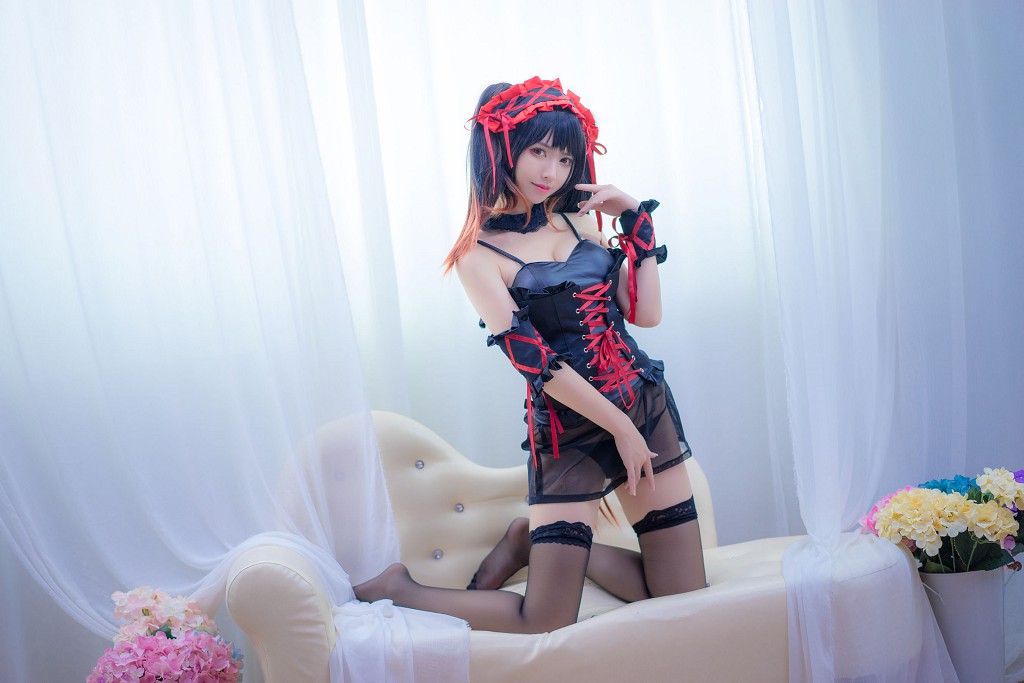 Eel Fish Fei Er's "Beast Ears + Christmas White Fishnet Stockings + Kuang San" [Cosplay Beauty] Photobook [31P
