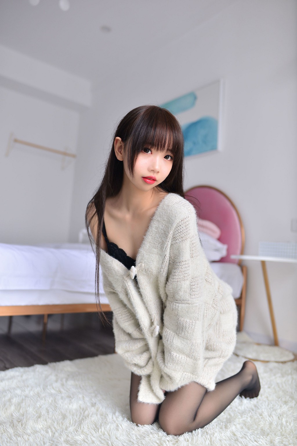 COSER雪琪SAMA《毛衣少女》 [福利Cosplay] 写真集[34P]