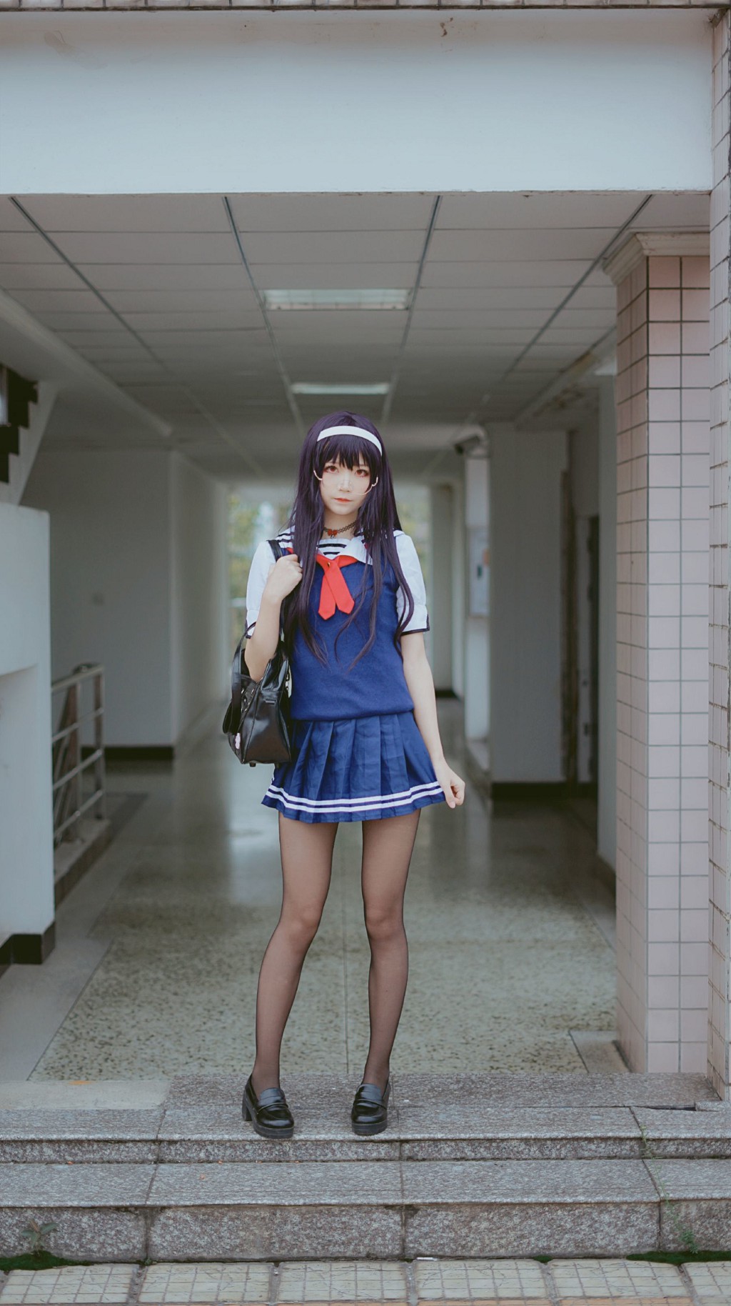 Thiếu nữ thanh khiết Ngũ Cập Bách Quỷ: Học tỷ đồng phục [Cosplay mỹ nữ] Bộ sưu tập ảnh [25P