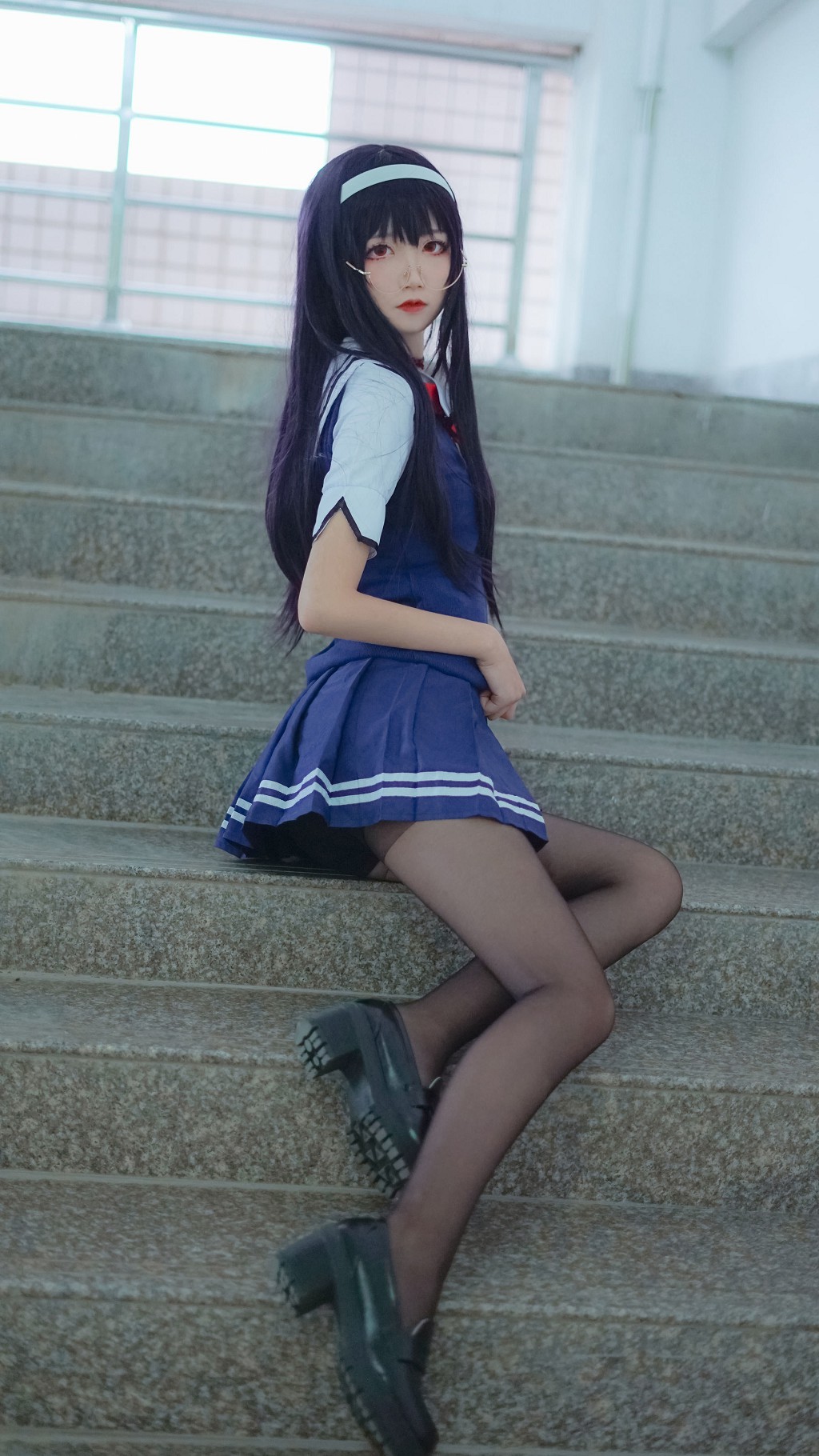 Thiếu nữ thanh khiết Ngũ Cập Bách Quỷ: Học tỷ đồng phục [Cosplay mỹ nữ] Bộ sưu tập ảnh [25P