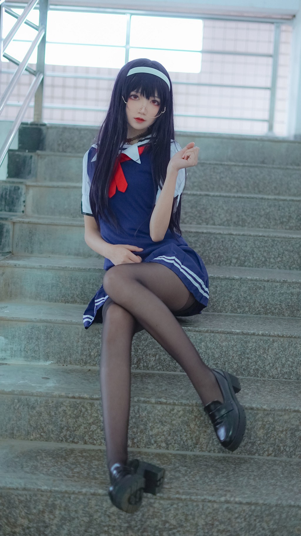 Thiếu nữ thanh khiết Ngũ Cập Bách Quỷ: Học tỷ đồng phục [Cosplay mỹ nữ] Bộ sưu tập ảnh [25P