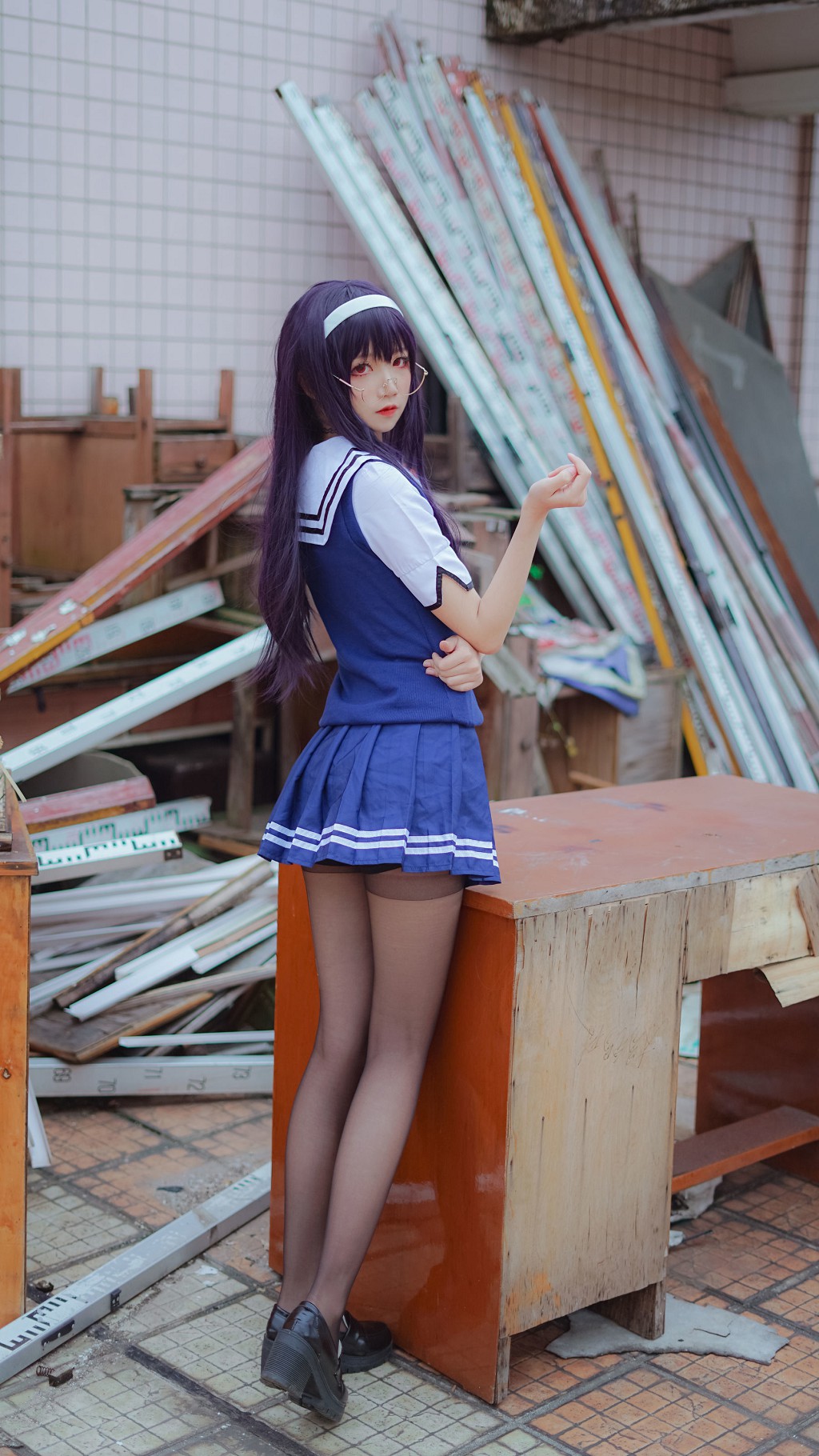 Thiếu nữ thanh khiết Ngũ Cập Bách Quỷ: Học tỷ đồng phục [Cosplay mỹ nữ] Bộ sưu tập ảnh [25P