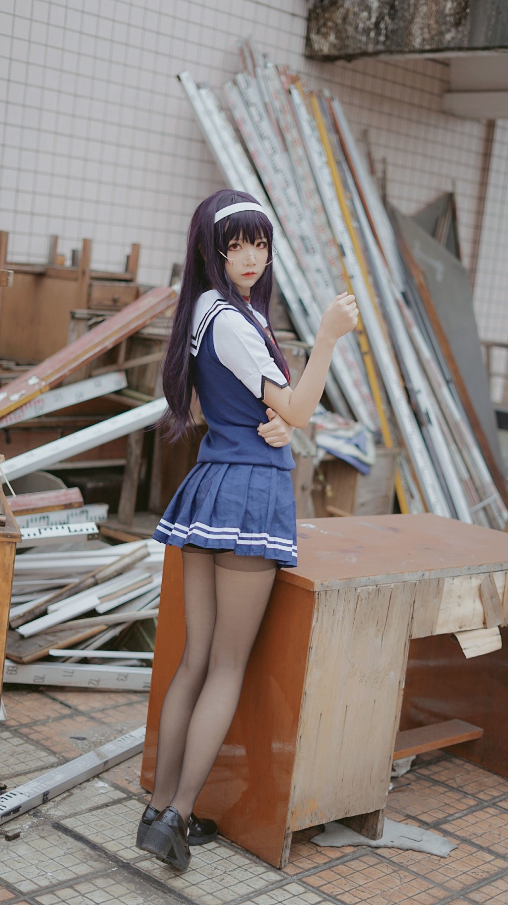 Thiếu nữ thanh khiết Ngũ Cập Bách Quỷ: Học tỷ đồng phục [Cosplay mỹ nữ] Bộ sưu tập ảnh [25P