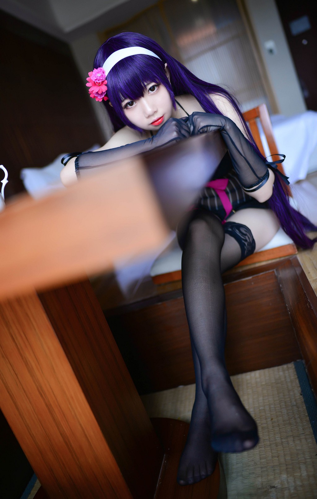 雪琪SAMA《死库水 霞之丘诗羽内衣》 [福利Cosplay] 写真集[35P]