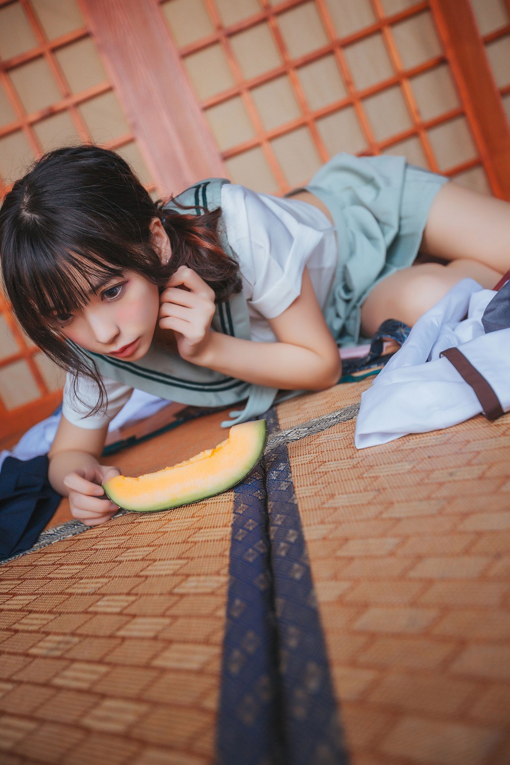 疯猫ss 黑丝JK少女 Cosplay 写真 47P