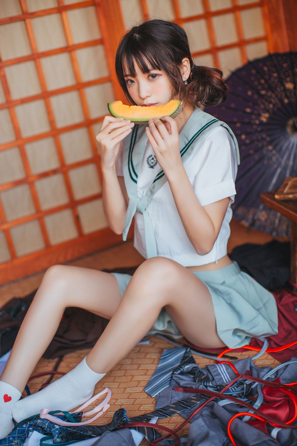 疯猫ss 黑丝JK少女 Cosplay 写真 47P