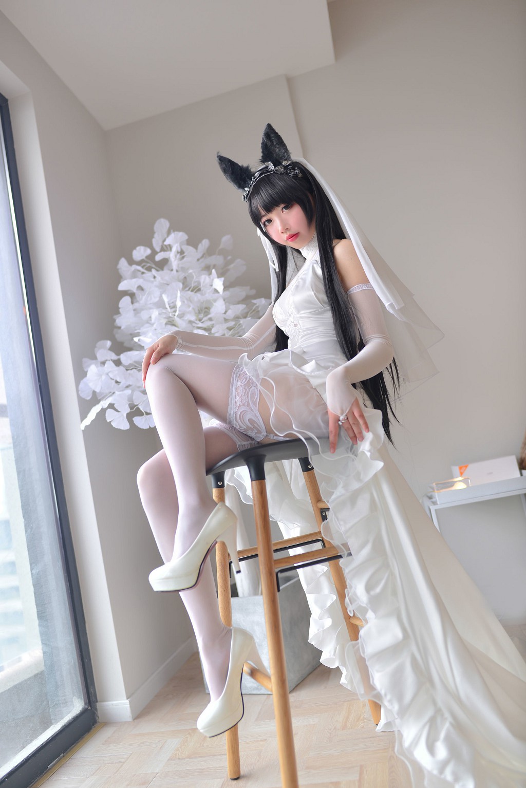 雪琪SAMA《爱宕婚纱》 [福利Cosplay] 写真集[38P]