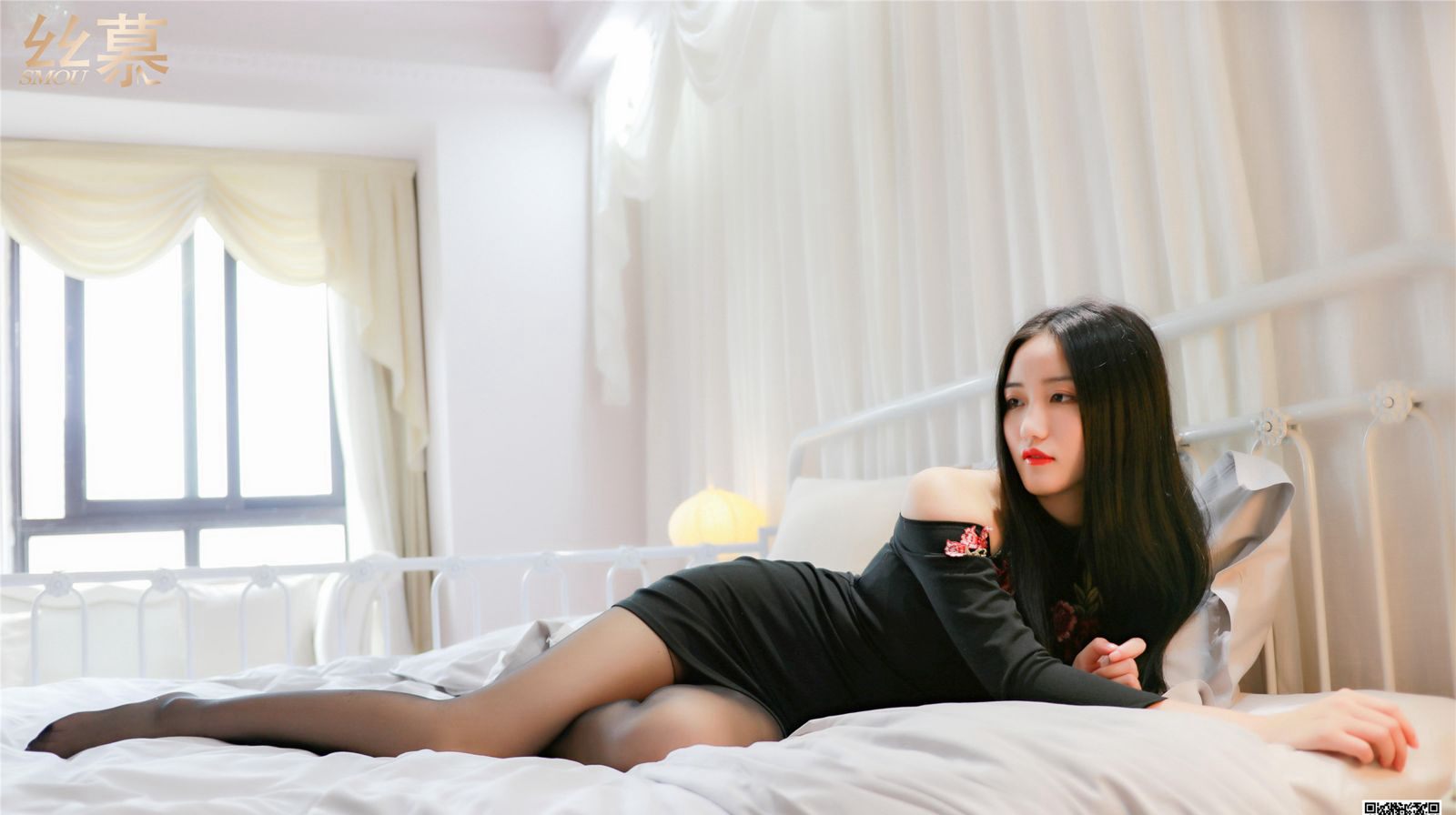 High-value beauty in black stockings with stunning legs, private nude model, seductively bold