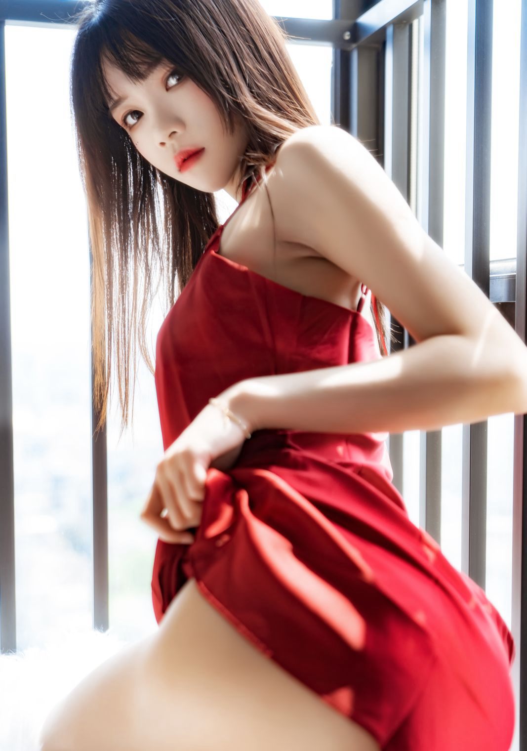 Large Scale COS of Beautiful Woman Sakura Tao Meow COSPLAY Sexy Lace Lingerie Photos