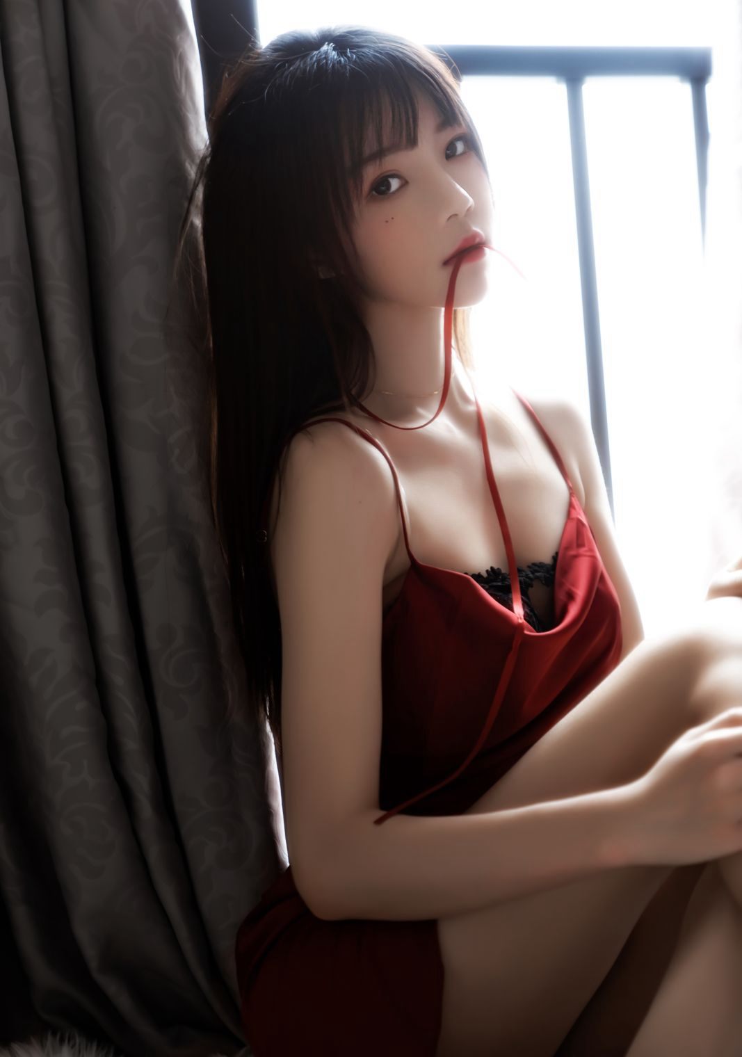 Large Scale COS of Beautiful Woman Sakura Tao Meow COSPLAY Sexy Lace Lingerie Photos