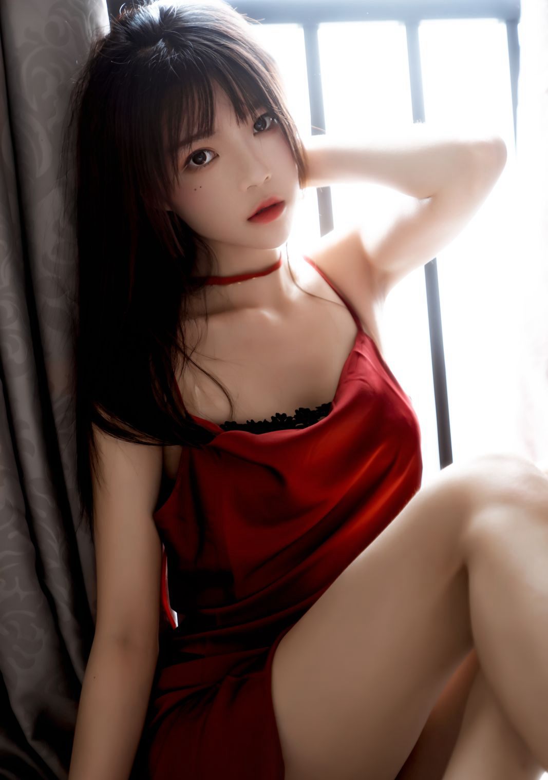 Large Scale COS of Beautiful Woman Sakura Tao Meow COSPLAY Sexy Lace Lingerie Photos