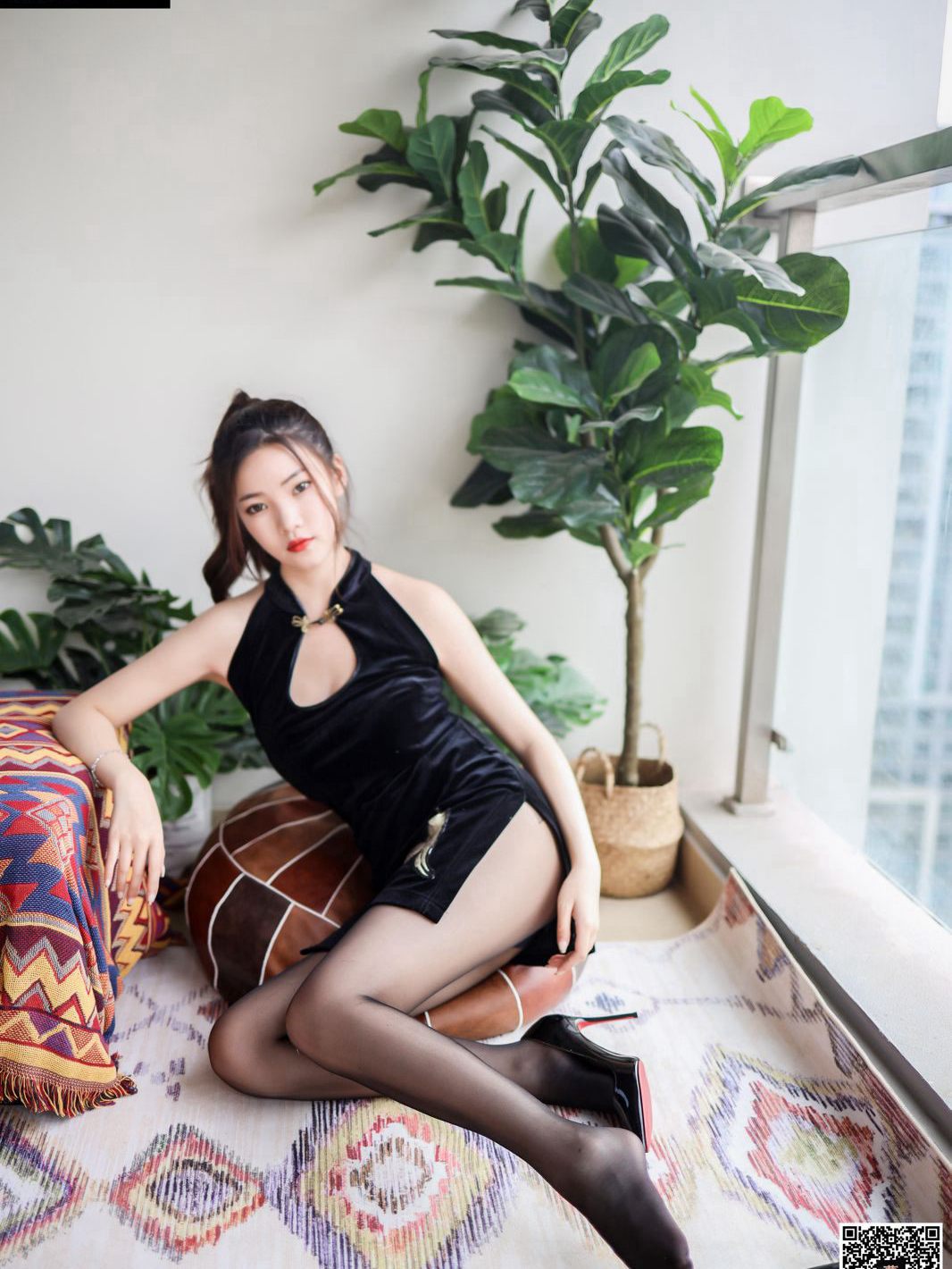 Black Silk Beauty Temptation High Heels Sexy Jade Foot HD Photo Pictures