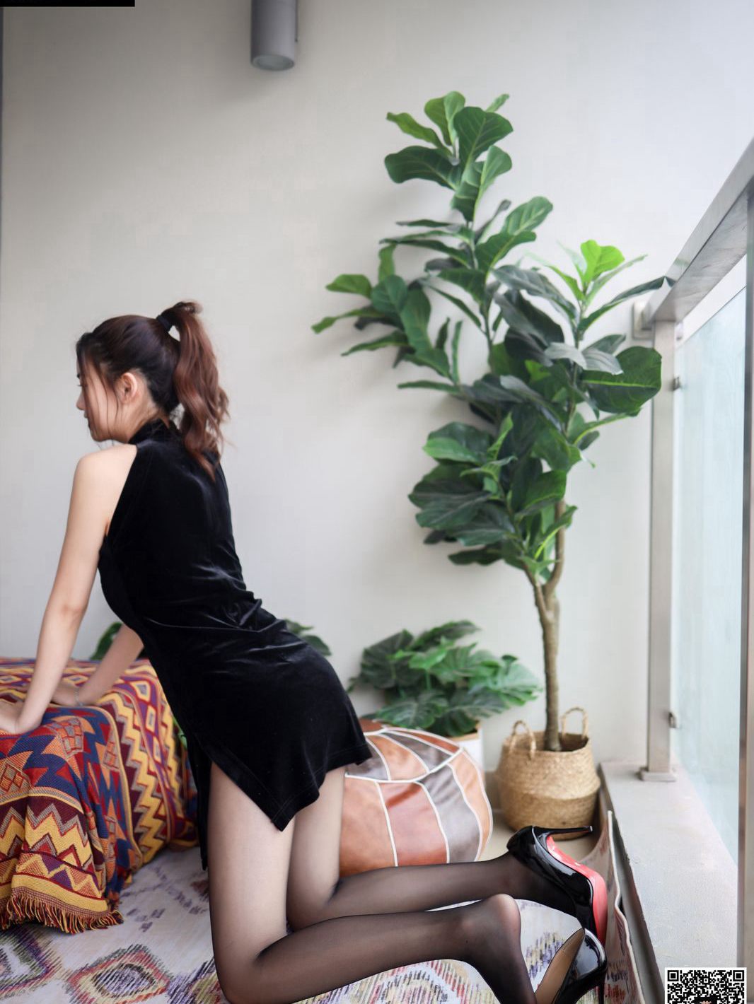 Black Silk Beauty Temptation High Heels Sexy Jade Foot HD Photo Pictures