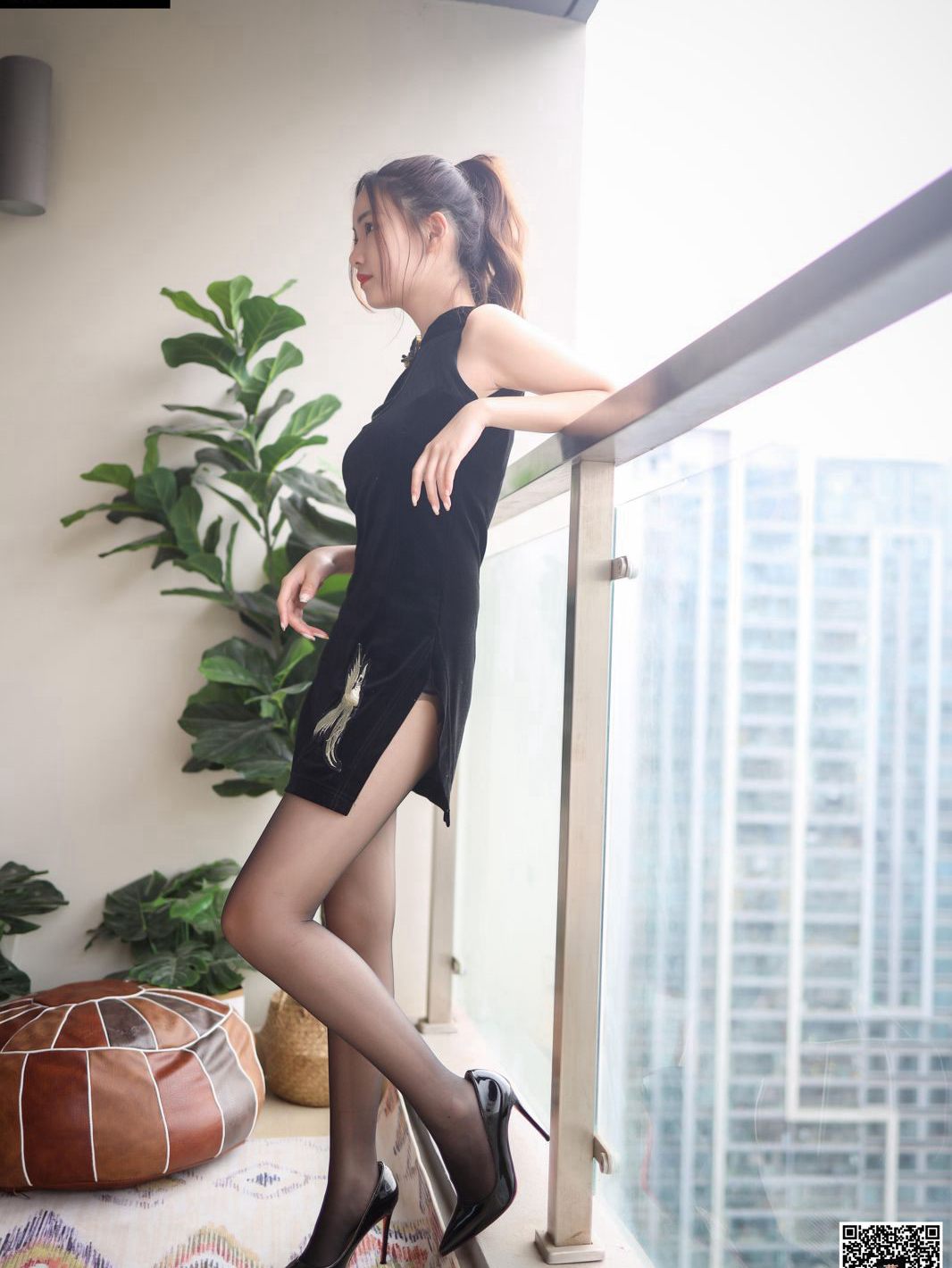 Black Silk Beauty Temptation High Heels Sexy Jade Foot HD Photo Pictures