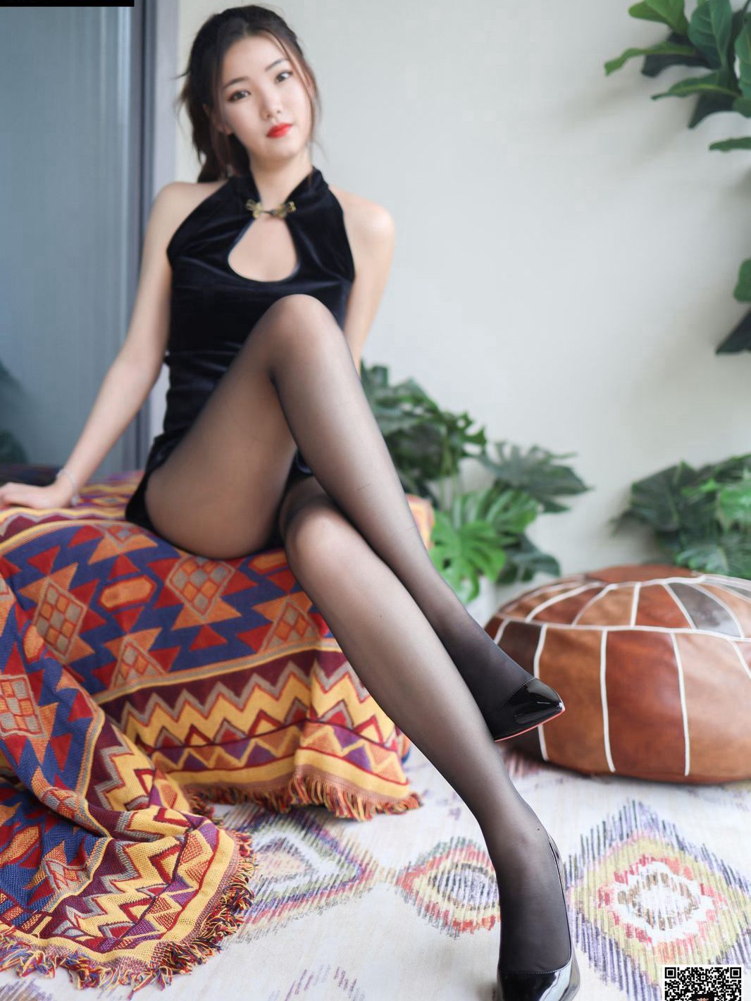 Black Silk Beauty Temptation High Heels Sexy Jade Foot HD Photo Pictures