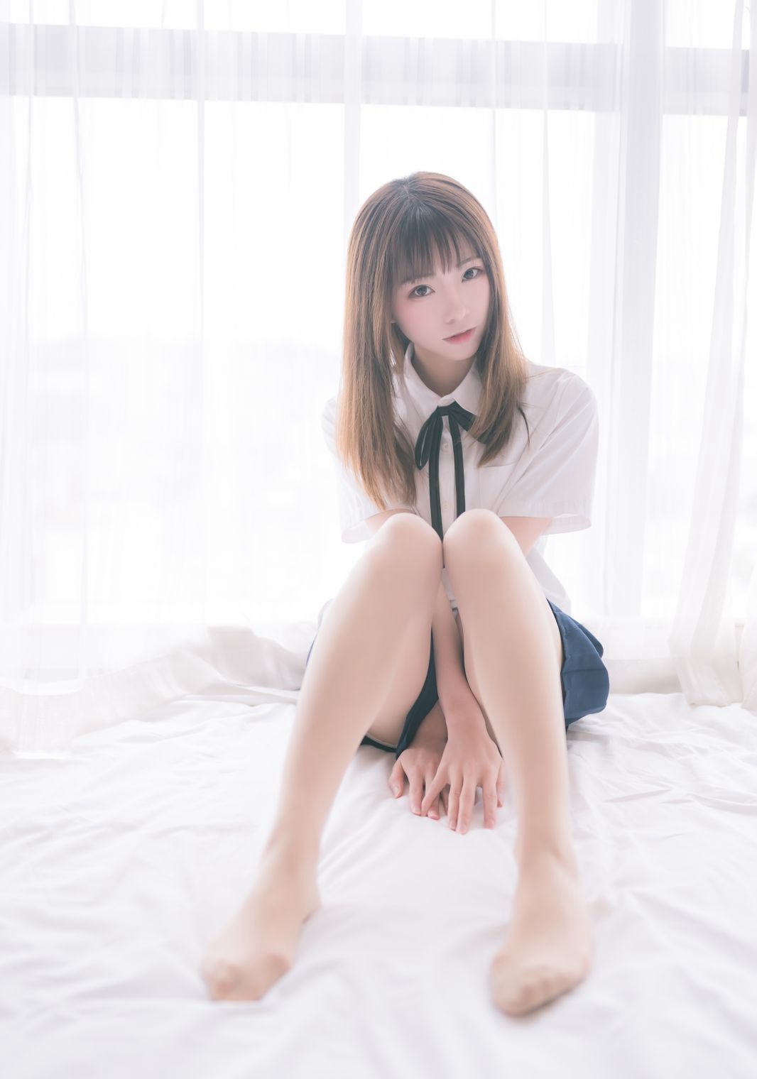 Kitaro_ Kitaro bộ ảnh quy mô lớn: Cởi tất, chân đẹp gợi cảm, đồng phục váy ngắn