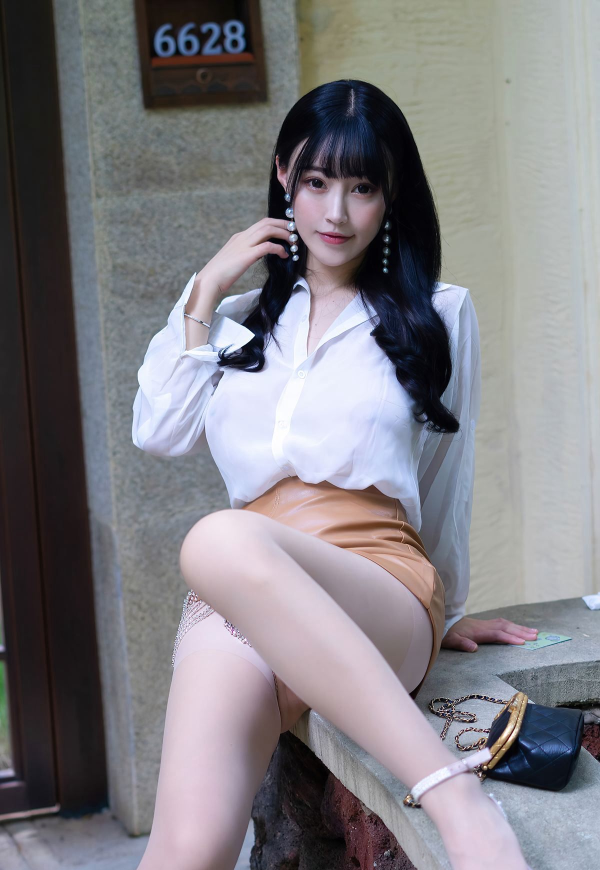 จูเค่อเอ๋อ 2020 ขาอวบสวย ถุงน่องเนื้อ ส้นสูง เซ็กซี่ ชุดยูนิฟอร์ม ชวนหลงใหล