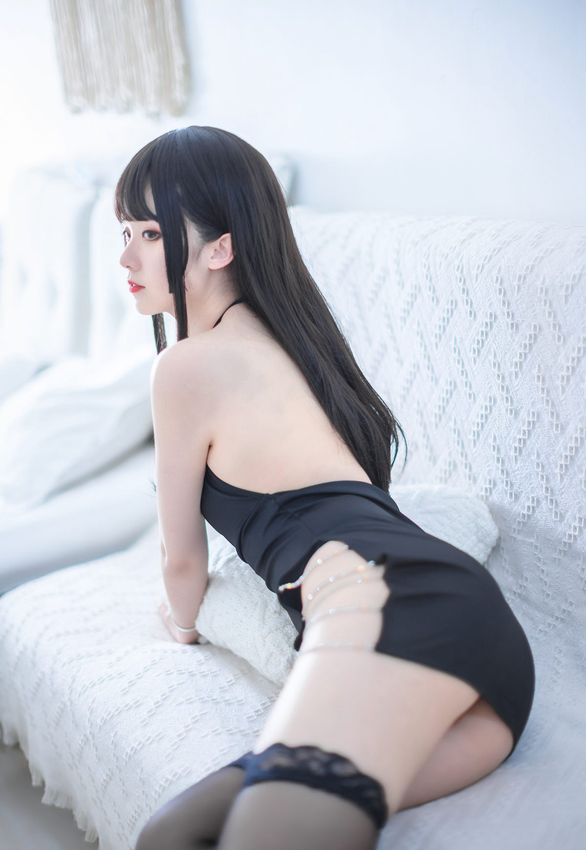 Coser Bạc 81 Tất Đen Giày Cao Gót JK Chân Trắng Mịn Đẹp Bộ Ảnh HD 2020